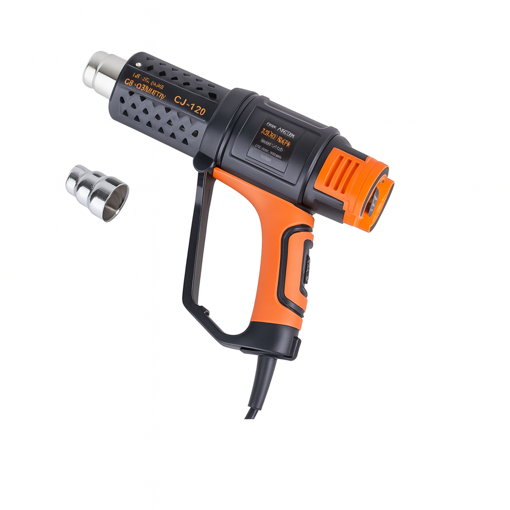 Строительный технический фен CJ-170 2000W 220V с 2 режимами нагрева и защитой от перегрева